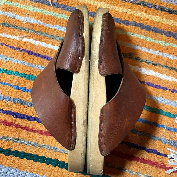 No. 6 Frieda clog brown chestnut leather size 42 - Picture 3 of 14